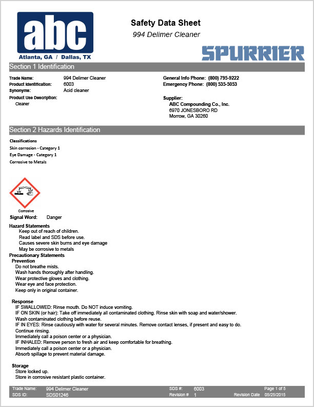 Safety data sheet